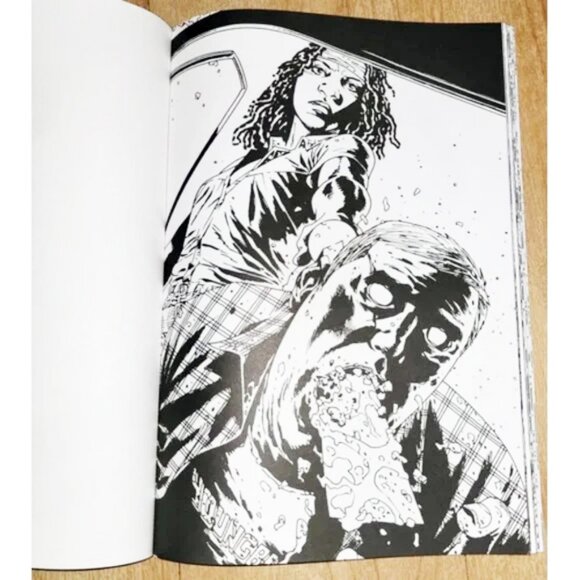 Walking Dead 2 Adult Coloring Books Rick Grimes Michonne Walkers Art AMC NEW - Picture 3 of 12